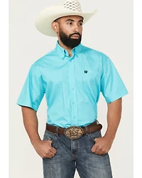 Cinch Men's Solid Short Sleeve Button-Down Western Shirt - Big