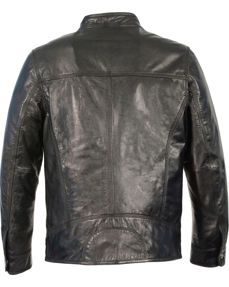 Milwaukee Leather Men's Zip Front Classic Moto Jacket - 3X