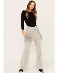 Wonderwest Women's Leather Fringe Pants