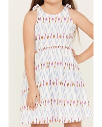 Shyanne Girls' Ikat Print Mini Dress