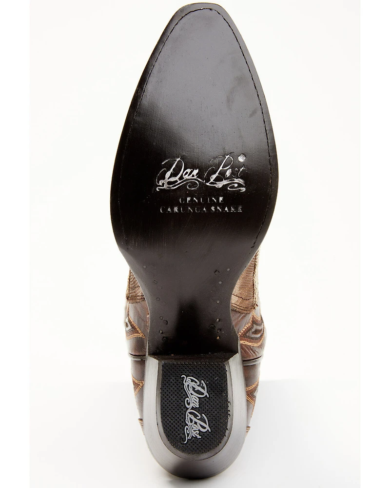 Dan Post Women's Karung Exotic Snake Western Boots - Snip Toe