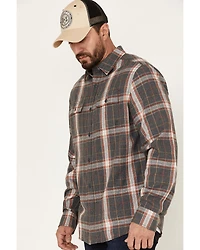 Brothers and Sons Men's Everyday Plaid Print Long Sleeve Button Down Flannel Shirt