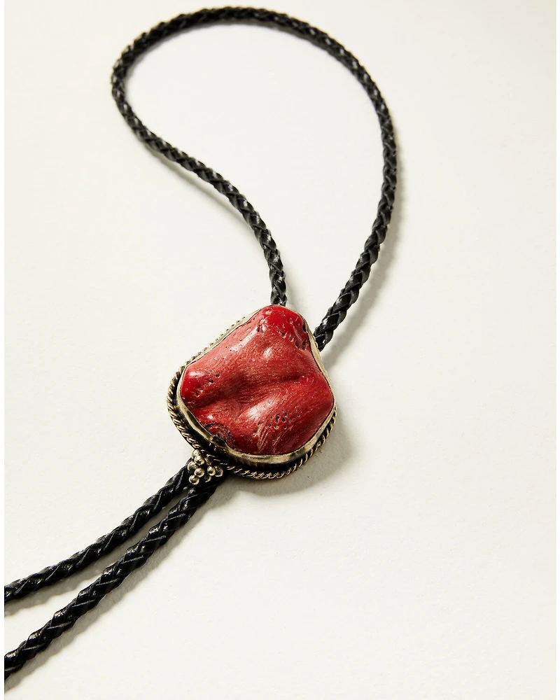 Paige Wallace Women's Coral Freeform Bolo Necklace