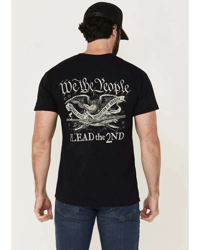 Buckwear Men's NRA We Plead The 2nd Short Sleeve Graphic Shirt