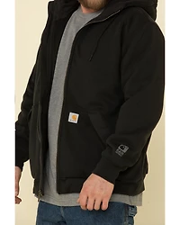 Carhartt Men's Rain Defender Thermal Lined Zip Work Hooded Sweatshirt - Tall