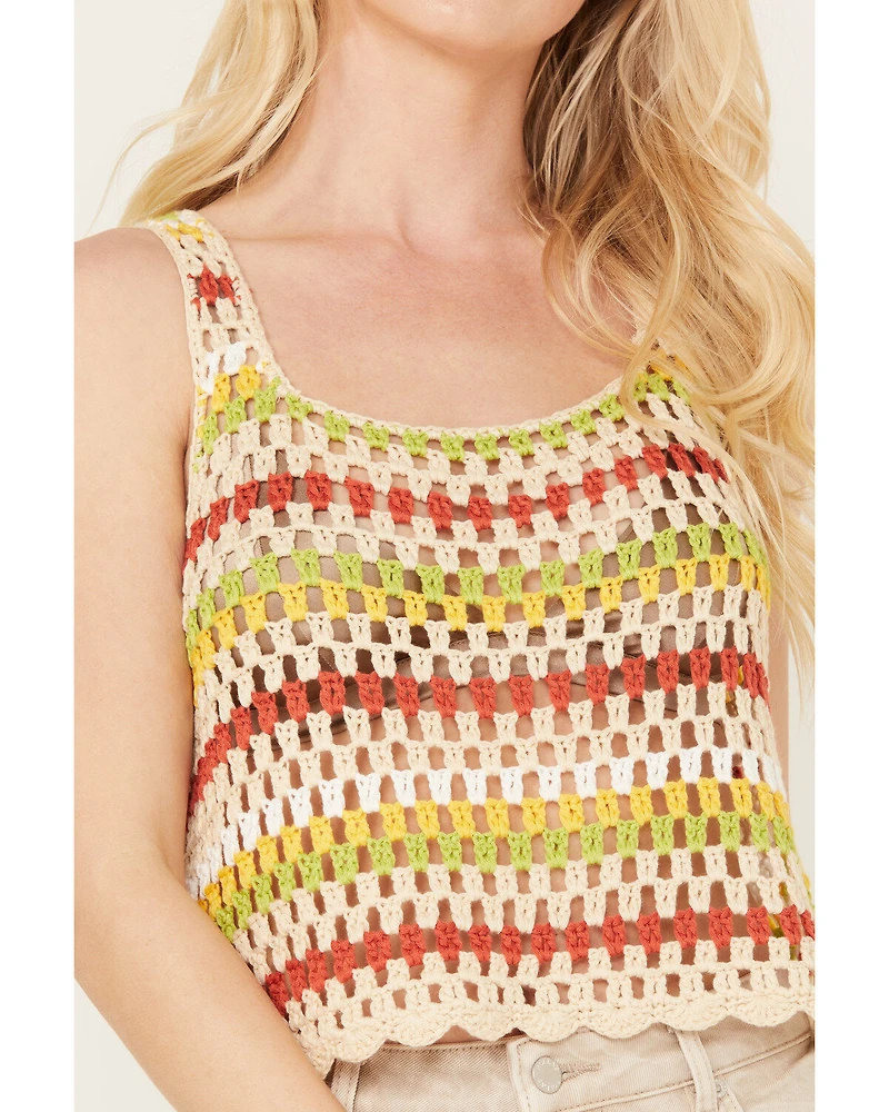Sadie & Sage Women's Multicolored Sweater Tank