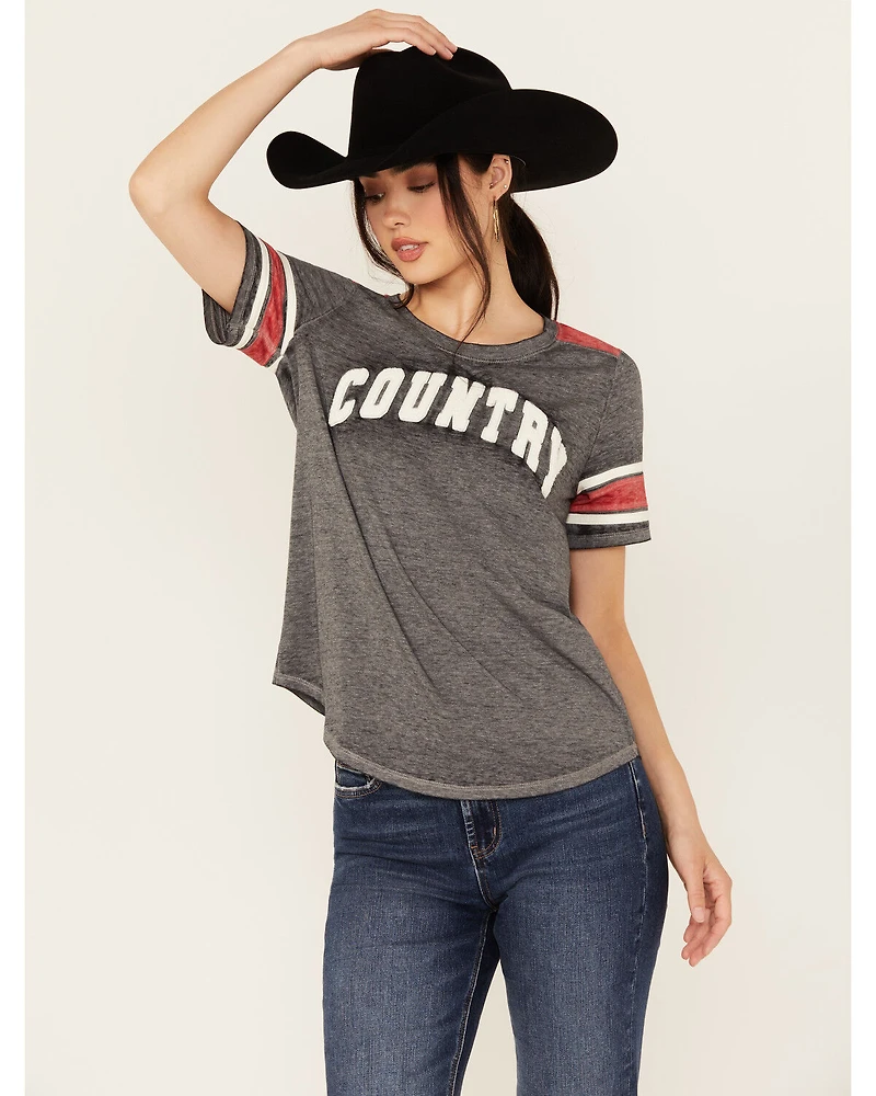 Blended Women's Football Short Sleeve Graphic Tee
