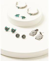 Shyanne Women's Wildheart Southwestern Hoop Earring Set - 5 Piece