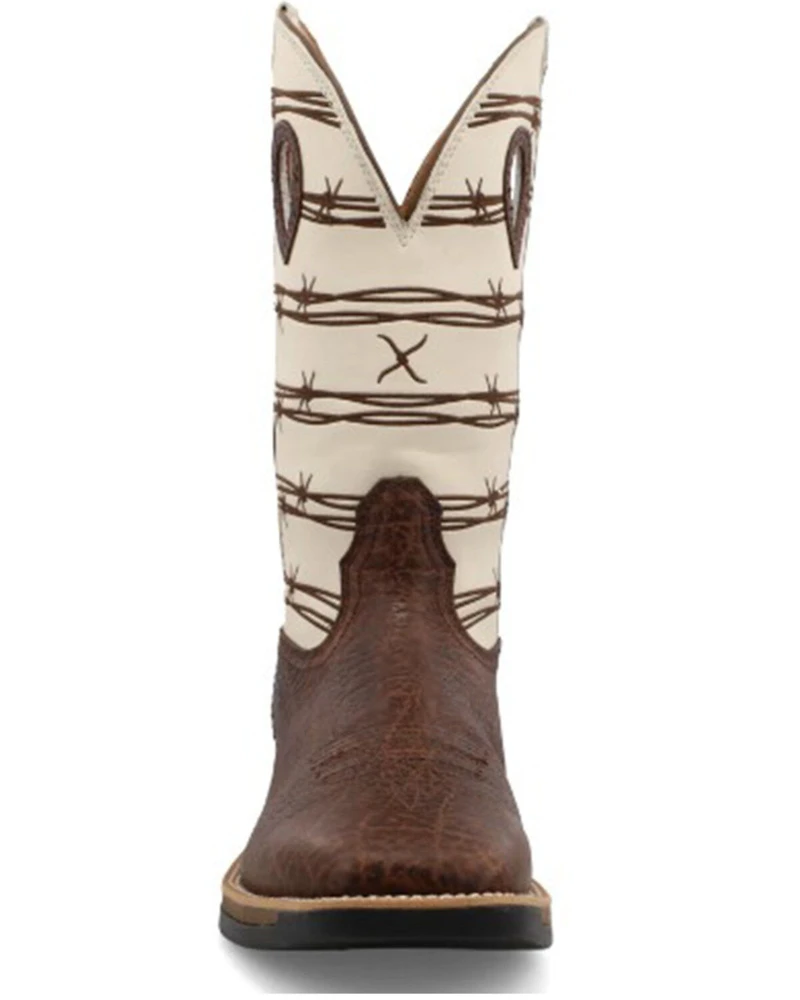 Twisted X Men's 12" Elephant Print Tech Western Performance Boots - Broad Square Toe