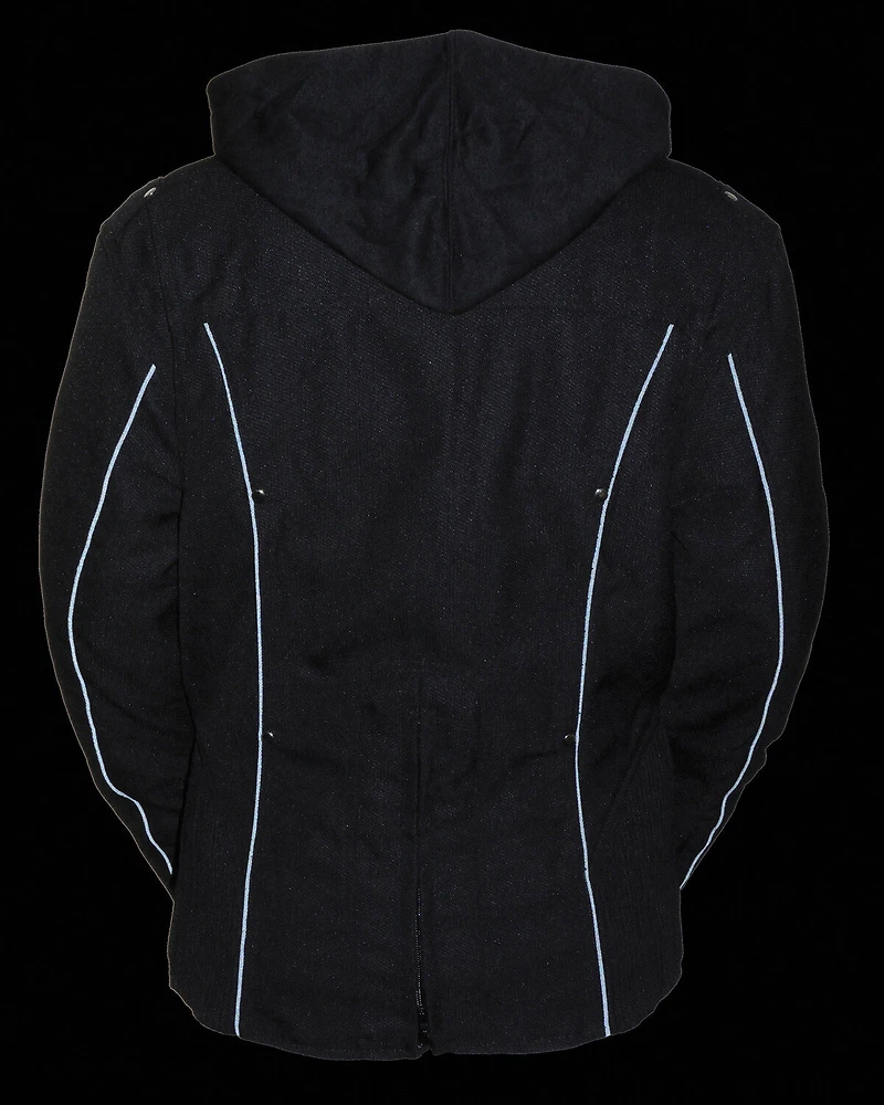 Milwaukee Leather Women's Reflective Tribal 3/4 Textile Jacket - 5X