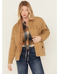 Cleo + Wolf Women's Sherpa Lined Canvas Jacket