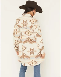 Idyllwind Women's Mcain Southwestern Print Button-Down Long Shacket