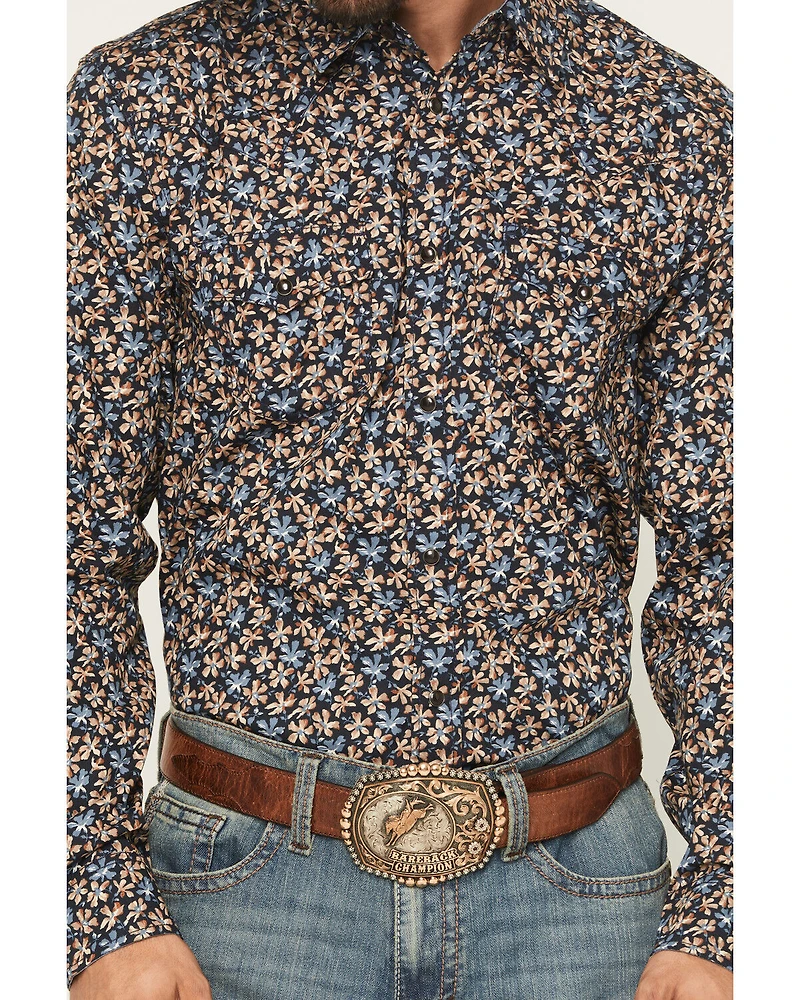 Cody James Men's Howdy Haven Floral Print Long Sleeve Snap Western Shirt