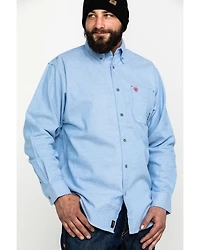 Ariat Men's FR Solid Durastretch Long Sleeve Work Shirt - Big