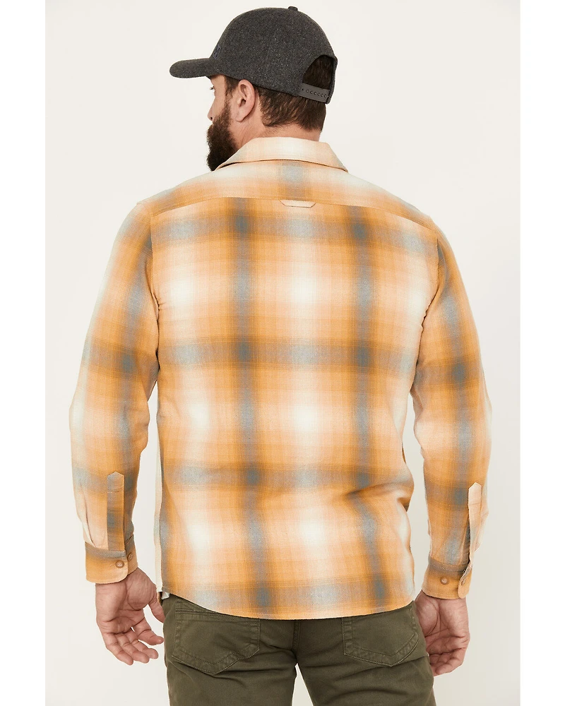 Pendleton Men's Beach Shack Plaid Print Long Sleeve Button Down Western Shirt