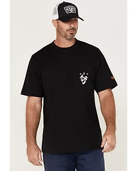 Hawx Men's Scream Embroidered Short Sleeve Graphic T-Shirt