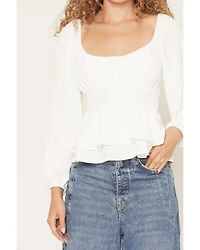 Originality Women's Boot Barn Exclusive Emma Long Sleeve Peplum Top