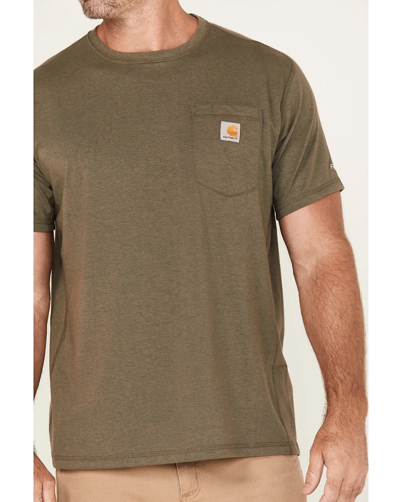 Carhartt Men's Force Relaxed Midweight Logo Pocket Work T-Shirt