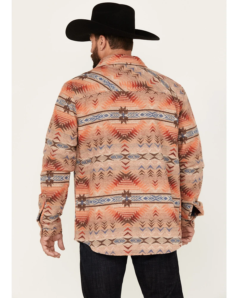 Rock & Roll Denim Men's Southwestern Snap Shirt Jacket