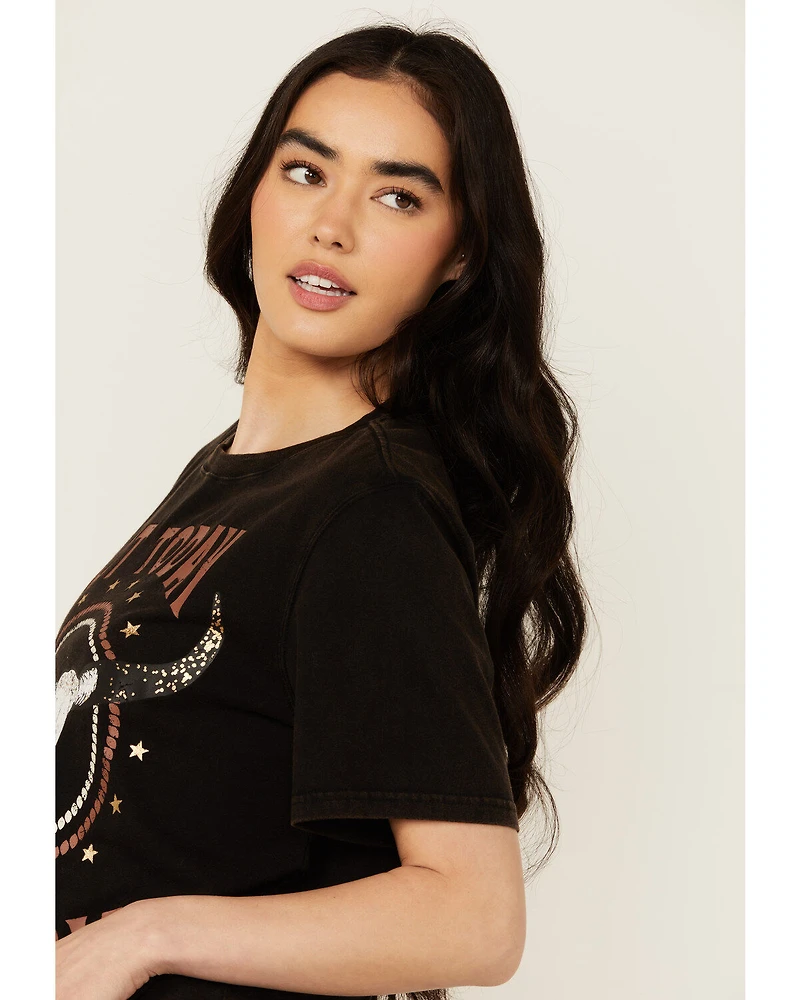 Idyllwind Women's Not Today Cowboy Boyfriend Fit Short Sleeve Graphic Tee