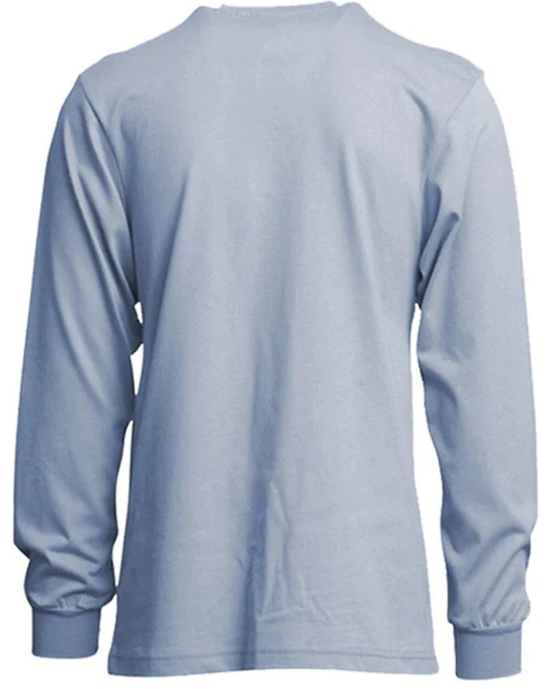 Lapco Men's FR Long Sleeve Button-Down Henley Work Shirt - Big & Tall