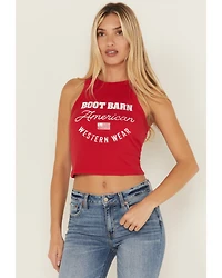 Boot Barn Women's Logo American Western Wear Racerback Tank Top