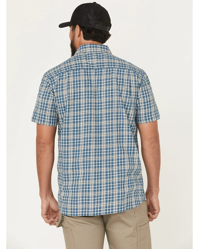 Carhartt Men's Rugged Flex® Relaxed Fit Lightweight Plaid Print Short Sleeve Button-Down Work Shirt