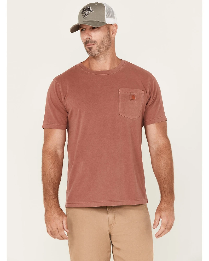Carhartt Men's Relaxed Fit Midweight Short Sleeve Garment Dyed Pocket T-Shirt