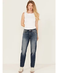 Ariat Women's Bridle Dark Wash High Rise Slim Straight Stretch Denim Jeans