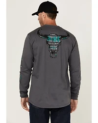 Cody James Men's FR Skull Long Sleeve Graphic T-Shirt