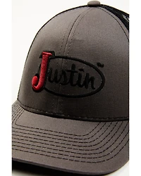 Justin Men's Embroidered Logo Mesh Back Baseball Cap
