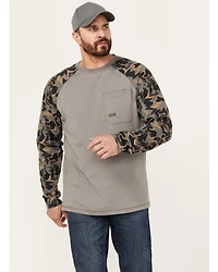 Ariat Men's Rebar Workman Baseball Long Sleeve Shirt