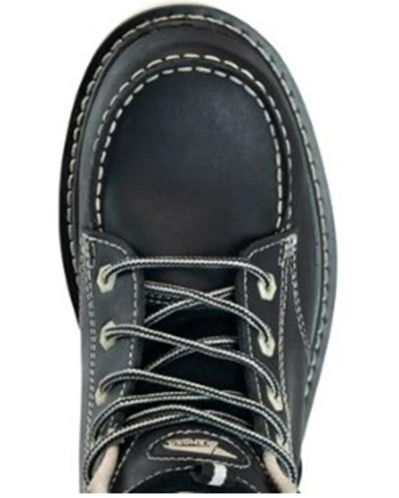 Avenger Women's Mid 6" Lace-Up Waterproof Wedge Work Boots - Carbon Toe