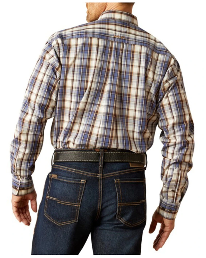 Ariat Men's Cameron Plaid Print Long Sleeve Button-Down Western Shirt