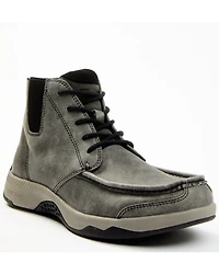 Cody James Men's Trusted Glacier Lace-Up Casual Chelsea Boots - Moc Toe