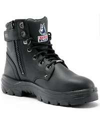 Steel Blue Men's Argyle 6" Zip & Lace-Up Work Boots - Toe