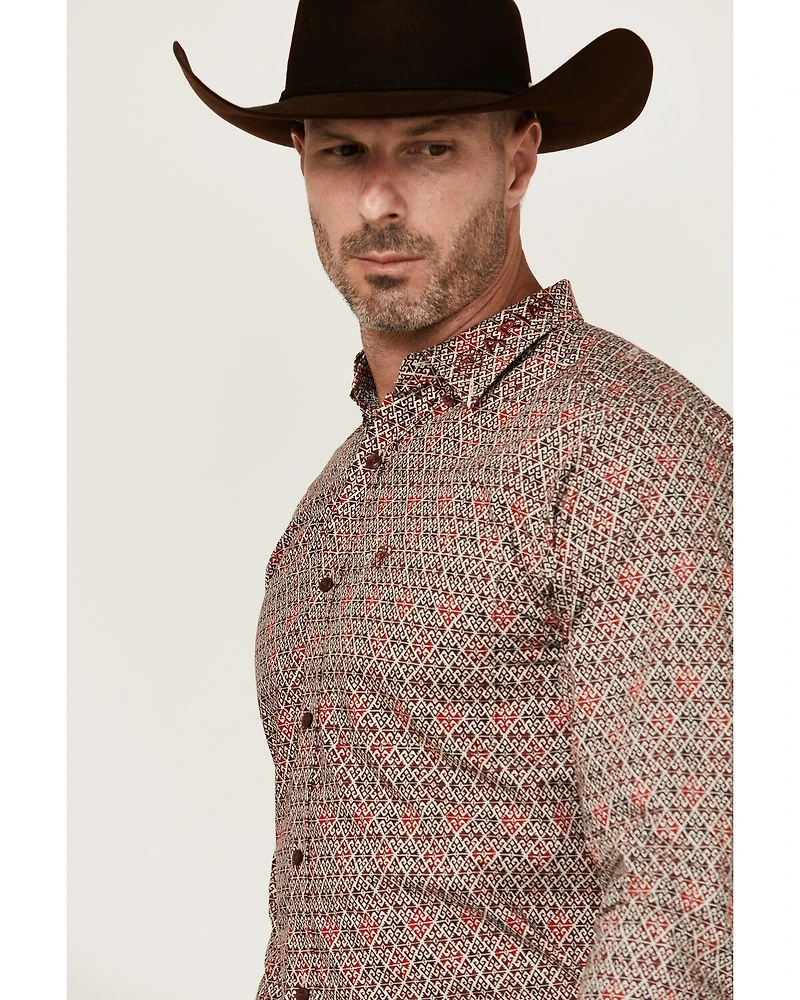 Ariat Men's Team Omega Logo Long Sleeve Button-Down Western Shirt
