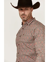 Ariat Men's Team Omega Logo Long Sleeve Button-Down Western Shirt