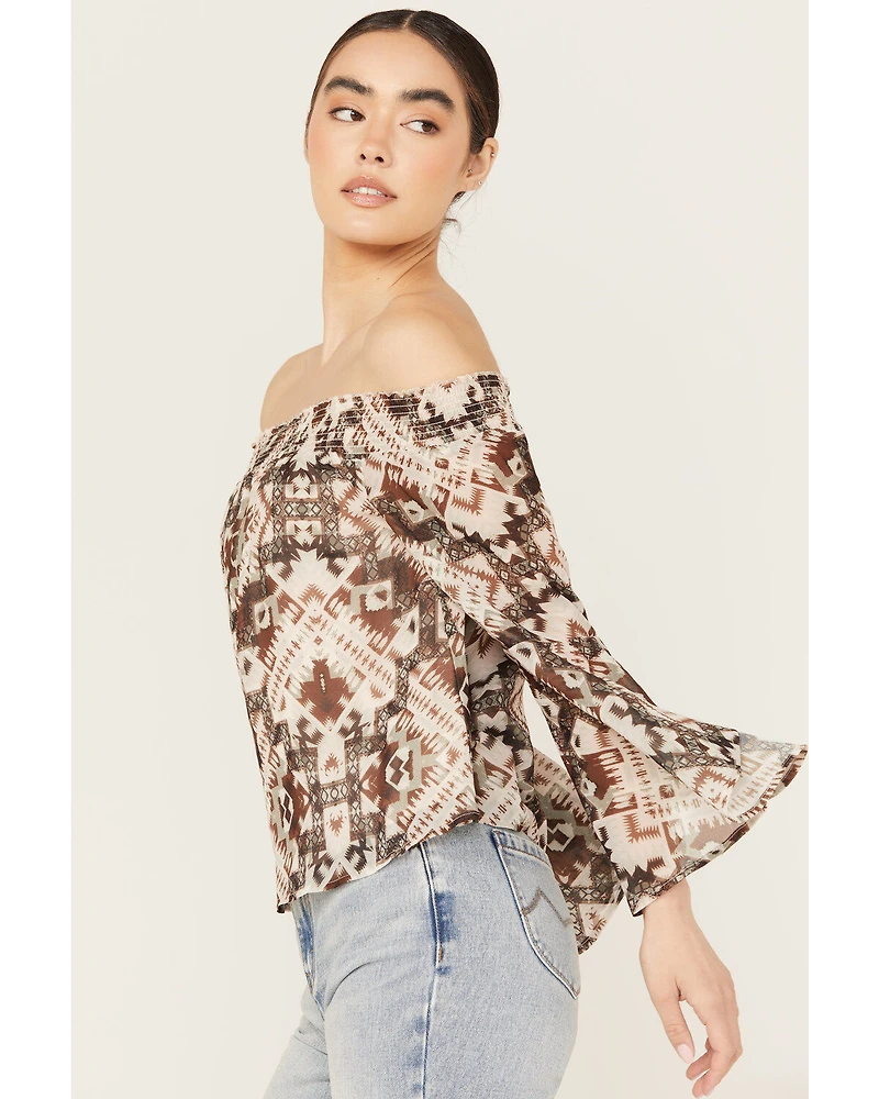 Shyanne Women's Off The Shoulder Chiffon Blouse