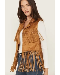 Wrangler X Lainey Wilson Women's Festival Fringe Faux Suede Vest