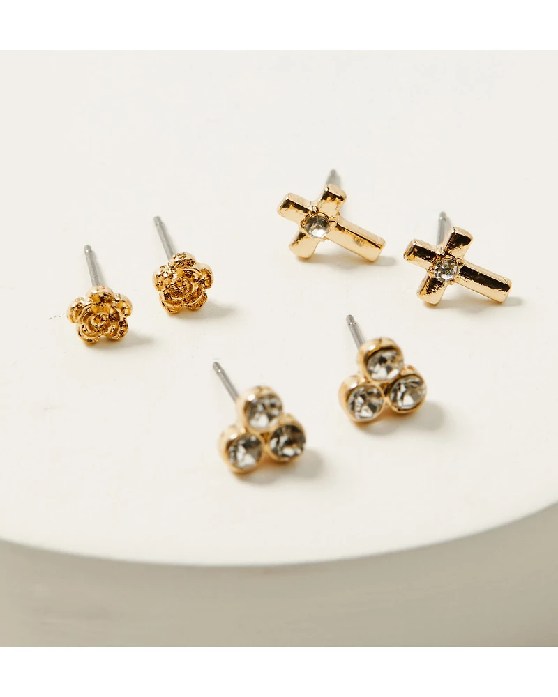 Shyanne Women's Stud Earring Set - 9 Piece