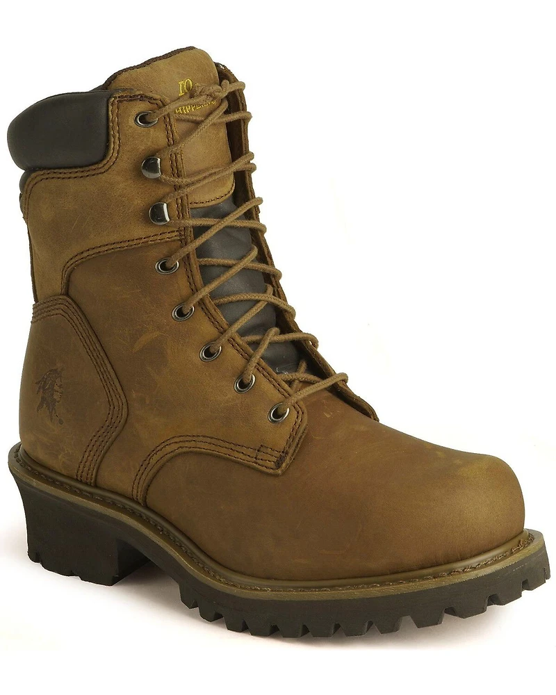 Chippewa Men's IQ Insulated 8" Lace-Up Logger Boots - Steel Toe