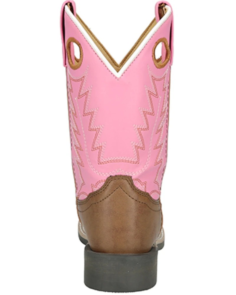 Smoky Mountain Little Girls' El Paso Western Boots - Broad Square Toe