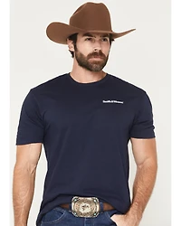 Smith & Wesson Men's Americana Flag Border Short Sleeve Graphic T-Shirt