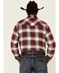 Ariat Men's Hillsboro Retro Large Plaid Long Sleeve Snap Western Flannel Shirt