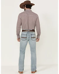 RANK 45® Men's Bunker Wash Trigger Slim Bootcut Stretch Denim Jeans