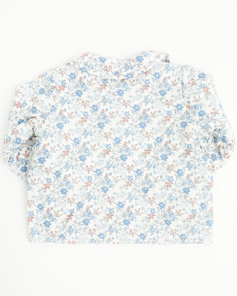 Angel Dear Toddler Girls' Floral Quilted Jacket