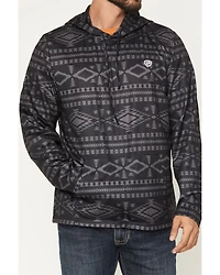 Rock & Roll Denim Men's Southwestern Print Performance Hooded Sweatshirt