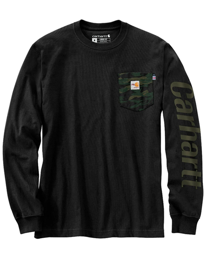 Carhartt Men's FR Force® Loose Fit Lightweight Camo Long Sleeve Graphic T-Shirt