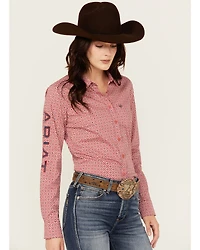 Ariat Women's Boot Barn Exclusive Team Kirby Medallion Print Long Sleeve Button-Down Stretch Western Shirt